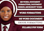 format, edit and design microsftword document proffesionally
